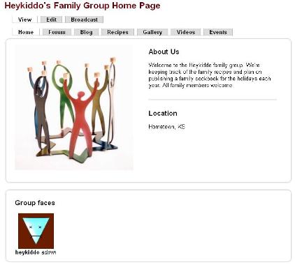 heykiddo family group home page
