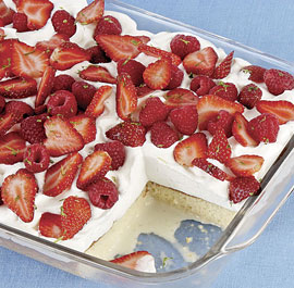 Boozy Berry-Topped Tres Leches Cake | Family Recipe Central